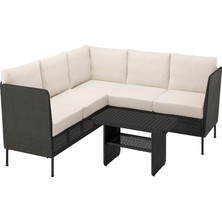 IKEA Gri Dayanıklı Bahçe Oturma Seti