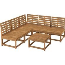 IKEA Kahverengi Modern Bahçe Oturma Seti