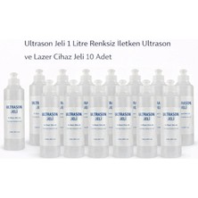 Uslucan Alışveriş Ultrason Jeli 1 Litre Renksiz Iletken Ultrason ve Lazer Cihaz Jeli 10 Adet