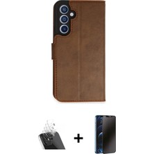 Galaxy A54 5g Siluet Işık Serisi - Siyah 3D Antistatik Hayalet Cam Ekran Koruyucu + Şeffaf Kamera Lens Koruma Cam