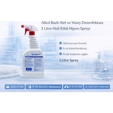 Uslucan Alışveriş Alkol Bazlı Alet ve Yüzey Dezenfektanı 1 Litre Hızlı Etkili Hijyen Spreyi 1 Adet