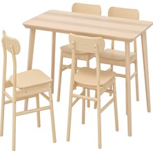 IKEA Huş Fonksiyonel Yemek Masası 4 Sandalyeli