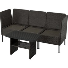 IKEA Gri Kullanışlı Bahçe Oturma Seti