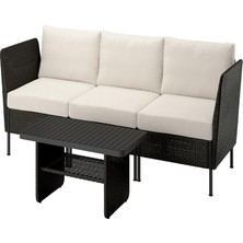 IKEA Gri Şık Bahçe Oturma Seti