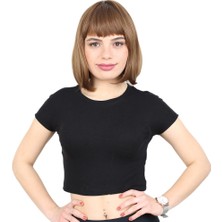 K&A Kısa Küt Perçemli Fiber Sen Peruk / Kumral