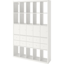 IKEA Beyaz Pratik Kitaplık Raf Ünitesi 182X182 cm