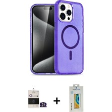 Cepte Toptan iPhone 14 Pro Max Nova Asil Prime - Siyah Polymer Nano Ekran Koruyucu + Gümüş Bilvis Titan Kamera Lens