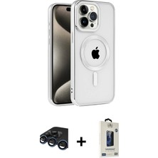 Cepte Toptan iPhone 15 Pro Max Eksen Form Koleksiyonu - Siyah Bilvis Hayalet Cam Ekran Koruyucu + Lacivert Raze Metal Kamera Lens