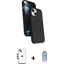 Cepte Toptan iPhone 14 Iz Işık Koleksiyonu - Siyah Joko Magic 5d Cam + Gold Shine Kamera Lens