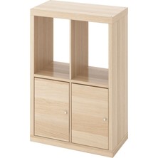 IKEA Meşe Kullanışlı Kitaplık Raf Ünitesi 77X77 cm