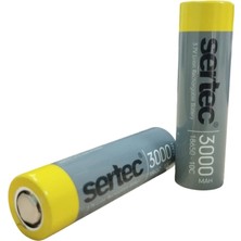 Elektronikçim Sertec 18650 3.7V 3000 Mah 10C Li-Ion Şarjlı Pil