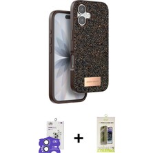 BUTİMAR'S iPhone 17 Vadi Klasik Serisi - Siyah Joko Magic 5d Hayalet Cam + Açık Mavi Bilvis Titan Kamera Lens