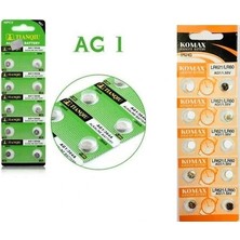 Elektronikçim Buton Pil - Saat Lazer Hesap Makinesi Pili 10LU Paket  Ag1 LR621/LR60 1.55V