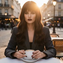 Bilfold Daalı Kısa Perçemli Fiber Sen Peruk / Kumral