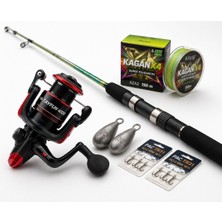 Ayaz Fıshıng Hazır Tekne Oltası Seti 1.35M Tekne Kamışı 4x Ipek Ip ve 4000'LIK Makine