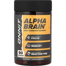 Onnıt Onnit (Özelsporcugıdaların'dan !!) Alpha Brain Memory & Focus 90 Capsul.usa MENŞEI.107.