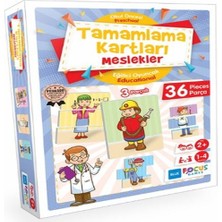 Bilfold Blue Fus Tamamlama Kartları Meslekler - Eğitici Oyunlar 36 Parça