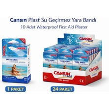 Uslucan Alışveriş Cansın Plast Su Geçirmez Yara Bandı 10'lu 1 Paket Waterproof First Aid Plaster