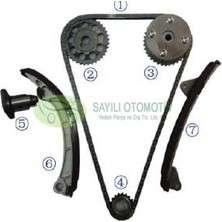 Voyer Toyota Corolla 1999-2001 (30MM Gergi Vvt Dıslılı) Zincir Seti