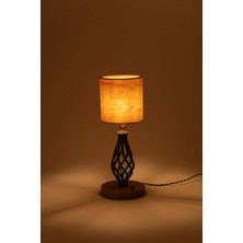 Sade Wooden Lamp Atelier Tıkka Çam Ağacı Kaplama Abajur