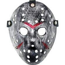 Uslucan Alışveriş Jason Maskesi Hannibal Maskesi Metal Gümüş Renk 20X25 cm