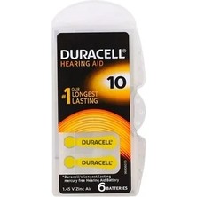 Uslucan Alışveriş Duracell 10 Numara Işitme Cihazı Pili 6'lı Paket