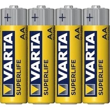 Uslucan Alışveriş Varta  Aa Çinko Karbon Super Life  (4'lü Paket)