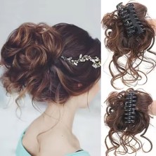 Decostyle Tokalı Kuyruklu Dağınık Topuz / Açık Kumral