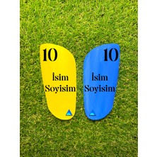 Armadura Kişiye Özel Tekmelik - Renkli-Sarı Mavi - 1 Takım (016)