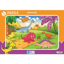 WebMediCode Blue Fus Dinosaurs (Dinozorlar) - Puzzle 30 Parça