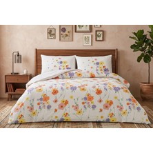 Taç Yeni Sezon Ranforce Pamuklu Tek Kişilik Nevresim Valorıa Turuncu