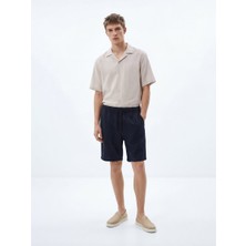 LTB Beli Lastikli Basic Lacivert Şort