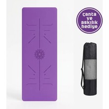 Xtr Fitness Ekstra Konforlu Yoga Matı - 8mm Kalınlık, Ekolojik Tpe Pilates Egzersiz Minderi Mor