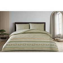 Taç Yeni Sezon Ranforce Pamuklu Çift Kişilik Nevresim Takımı Marıs Bej