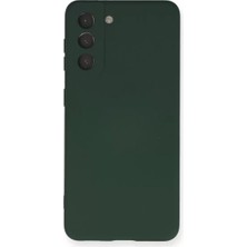 Uravas Store Samsung Galaxy S21 Kılıf Nano Içi Kadife Silikon - Koyu Yeşil