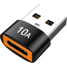 SHC4200 PM-24188 Erkek USB 3.0 To Dişi Type-C Otg Ara Aparat 10 Amper Data - Şarj Kablosu