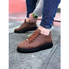 Taba Kömür Düz Erkek Casual Ayakkabı