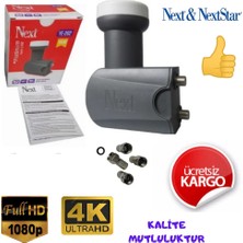 Uydupark Next İki Çıkışlı Lnb+4 Adet Contalı Konnektör