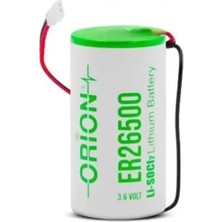 SHC4200 ER26500 H 3.6 Volt Soketli Orta Boy Lityum Pil