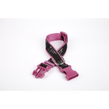 Köpek Desenli Dokuma Köpek Boyun Tasması 3 cm x 36-60 cm Mor