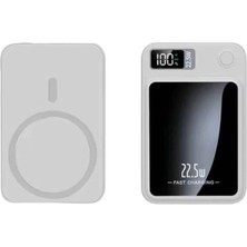 Nuveden Ieg™ Taşınabilir Şarj Magsafe Powerbank 10.000 Mah Hızlı Şarj LED Göstergeli Kablosuz