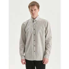 Lc Waikiki Yeni Sezon Slim Fit Uzun Kollu Keten Karışımlı Erkek Gömlek