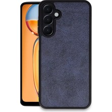 No35 Newface Samsung Galaxy M15 Kılıf Aras Deri Kapak - Lacivert