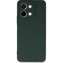No35 Newface Vivo Y28 Kılıf First Silikon - Koyu Yeşil