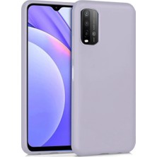 No35 Newface Xiaomi Redmi 9t Kılıf Nano Içi Kadife Silikon - Lila