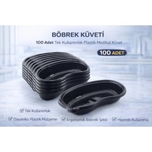 Uslucan Alışveriş Böbrek Küveti 100 Adet Tek Kullanımlık Plastik Medikal Küvet