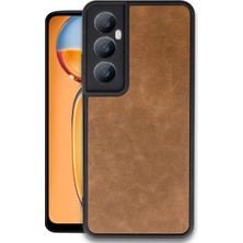 No35 Newface Realme C65 Kılıf Aras Deri Kapak - Taba