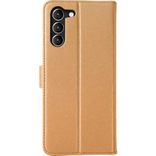 Newface Samsung Galaxy S23 Plus Trend S Plus Kapaklı Kılıf - Gold