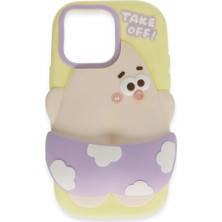 No35 Newface iPhone 15 Pro Kılıf Poky Karakter Silikon Kapak - Desen 5