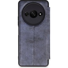No35 Newface Xiaomi Redmi A3 4g Kılıf Flip Cover - Lacivert